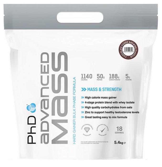 PhD Advanced Mass, Luxury Vanilla - 5400 grams - Default Title - Weight Gainers & Carbs at MySupplementShop by PhD