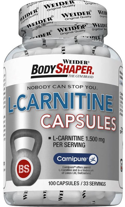 Weider L-Carnitine Capsules - 100 caps - Slimming and Weight Management at MySupplementShop by Weider