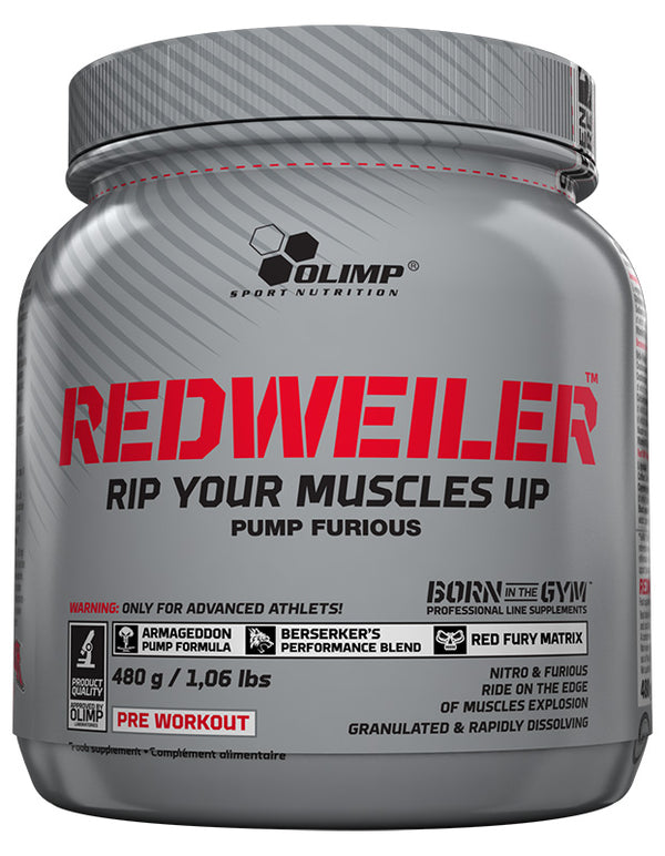 Olimp Nutrition RedWeiler, Red Punch - 480 grams | High-Quality Nitric Oxide Boosters | MySupplementShop.co.uk