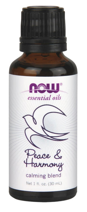 NOW Foods Essential Oil, Peace & Harmony Oil Blend - 30 ml. - Health and Wellbeing at MySupplementShop by NOW Foods