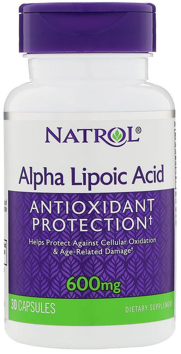 Natrol Alpha Lipoic Acid, 600mg - 30 caps - Health and Wellbeing at MySupplementShop by Natrol