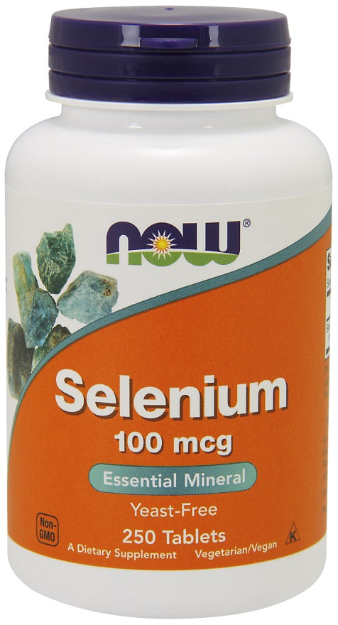 NOW Foods Selenium, 100mcg - 250 tabs - Vitamins & Minerals at MySupplementShop by NOW Foods