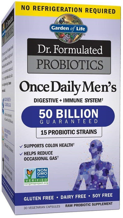 Garden of Life Dr. Formulated Probiotics Once Daily Men's - 30 vcaps - Health and Wellbeing at MySupplementShop by Garden of Life