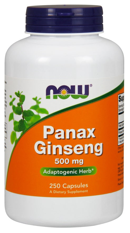 NOW Foods Panax Ginseng, 500mg - 250 caps | High-Quality Health and Wellbeing | MySupplementShop.co.uk