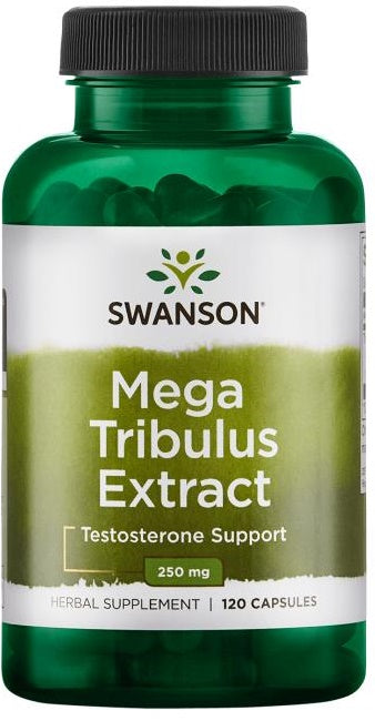 Swanson Mega Tribulus Extract, 250mg - 120 caps - Natural Testosterone Support at MySupplementShop by Swanson