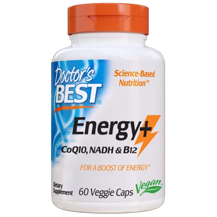 Doctor's Best Energy + CoQ10, NADH & B12 - 60 vcaps | High-Quality Health and Wellbeing | MySupplementShop.co.uk