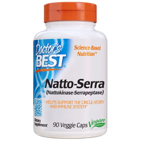 Doctor's Best Natto-Serra - 90 vcaps | High-Quality Health and Wellbeing | MySupplementShop.co.uk