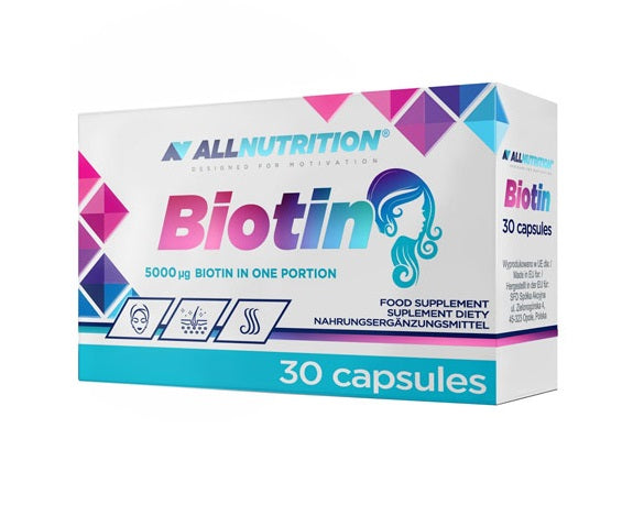 Allnutrition Biotin, 5000mcg - 30 caps - Vitamins & Minerals at MySupplementShop by Allnutrition