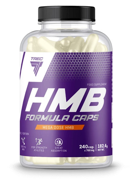 Trec Nutrition HMB Formula Caps - 240 caps | High-Quality Amino Acids and BCAAs | MySupplementShop.co.uk