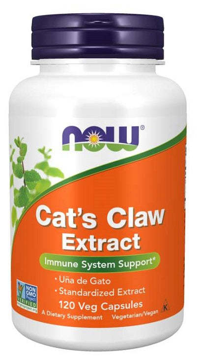 NOW Foods Cat's Claw Extract - 120 vcaps | High-Quality Health and Wellbeing | MySupplementShop.co.uk