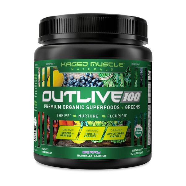 Kaged Muscle Outlive 100, Berry - 510 grams - Default Title - Health and Wellbeing at MySupplementShop by Kaged Muscle