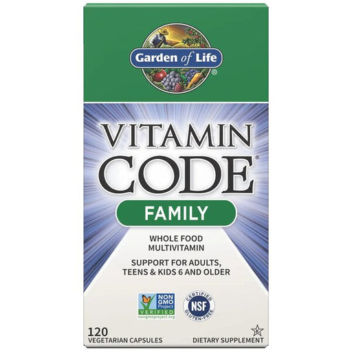 Garden of Life Vitamin Code Family - 120 vcaps | High-Quality Vitamins & Minerals | MySupplementShop.co.uk