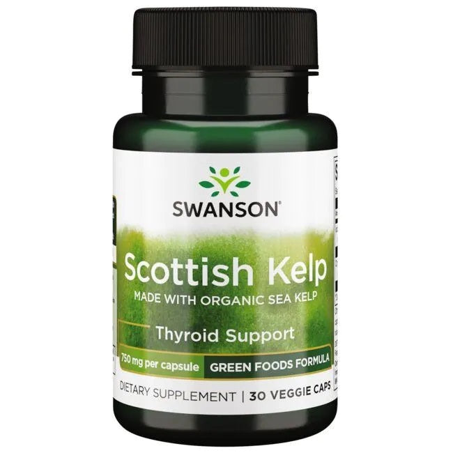 Swanson Scottish Kelp, 750mg - 30 vcaps | High-Quality Health and Wellbeing | MySupplementShop.co.uk