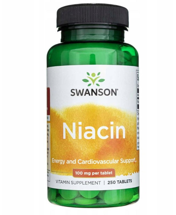 Swanson Niacin, 100mg - 250 tabs - Vitamins & Minerals at MySupplementShop by Swanson