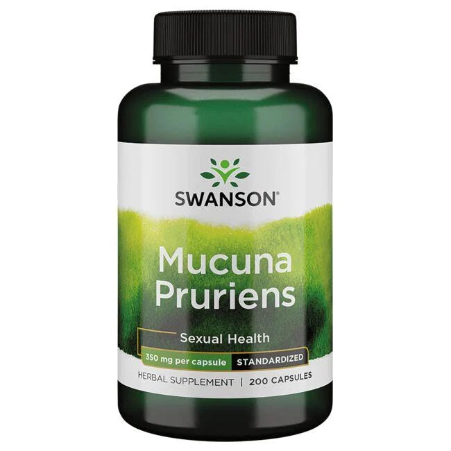 Swanson Mucuna Pruriens, 350mg - 200 caps - Health and Wellbeing at MySupplementShop by Swanson