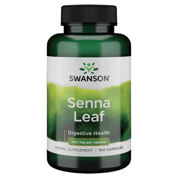 Swanson Senna Leaf, 500mg - 100 caps | High-Quality Health and Wellbeing | MySupplementShop.co.uk
