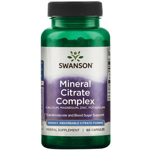Swanson Mineral Citrate Complex - 60 caps | High-Quality Vitamins & Minerals | MySupplementShop.co.uk