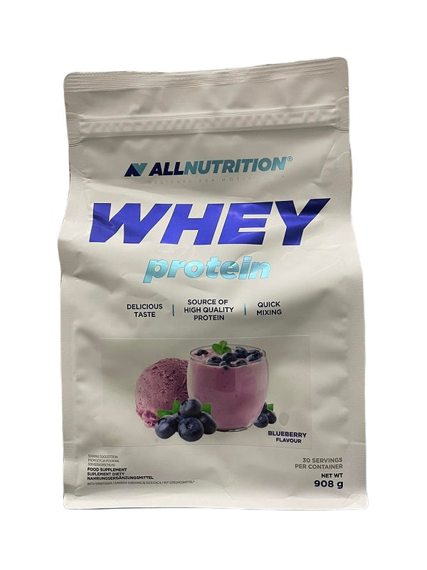 Allnutrition Whey Protein, Blueberry - 908 grams | High-Quality Protein | MySupplementShop.co.uk