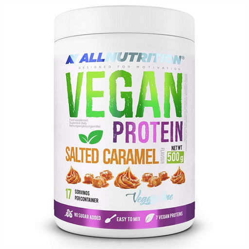 Allnutrition Vegan Protein, Salted Caramel - 500g - Protein at MySupplementShop by Allnutrition
