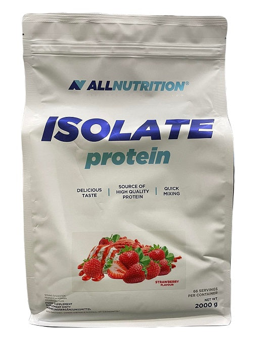 Allnutrition Isolate Protein, Strawberry - 2000 grams | High-Quality Protein | MySupplementShop.co.uk