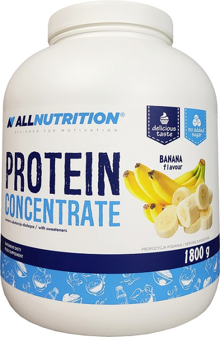 Allnutrition Protein Concentrate, Banana - 1800 grams | High-Quality Protein | MySupplementShop.co.uk