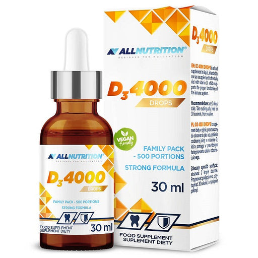 Allnutrition Vit D3 4000 Drops - 30 ml. - Vitamins &amp; Minerals at MySupplementShop by Allnutrition
