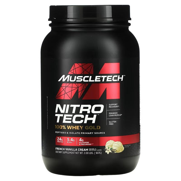 MuscleTech Nitro-Tech, Vanilla - 907 grams - Creatine Supplements at MySupplementShop by Muscletech