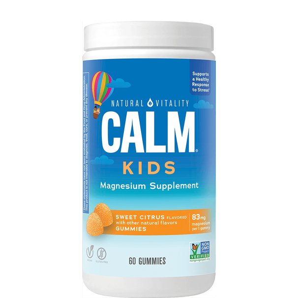 Natural Vitality Calm Kids Gummies, Sweet Citrus - 60 gummies - Sports Supplements at MySupplementShop by Natural Vitality