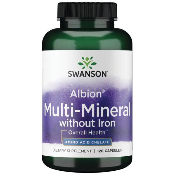 Swanson Albion Multi-Mineral without Iron - 120 caps | High-Quality Vitamins & Minerals | MySupplementShop.co.uk