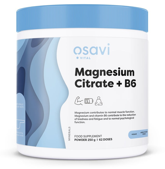 Osavi Magnesium Citrate + B6 Powder  250g - Vitamins & Minerals at MySupplementShop by Osavi