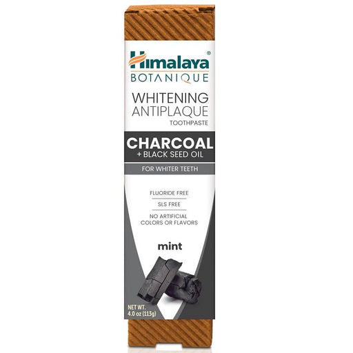 Himalaya Whitening Antiplaque Toothpaste Charcoal + Black Seed Oil, Mint - 113g - Default Title - Oral Care at MySupplementShop by Himalaya