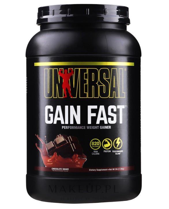 Universal Nutrition Gain Fast, Chocolate Shake - 2260 grams | High-Quality Weight Gainers & Carbs | MySupplementShop.co.uk
