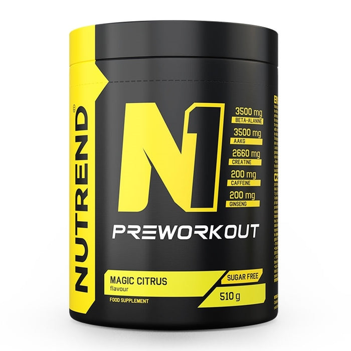 Nutrend N1 PreWorkout Magic Citrus  510g - Pre & Post Workout at MySupplementShop by Nutrend