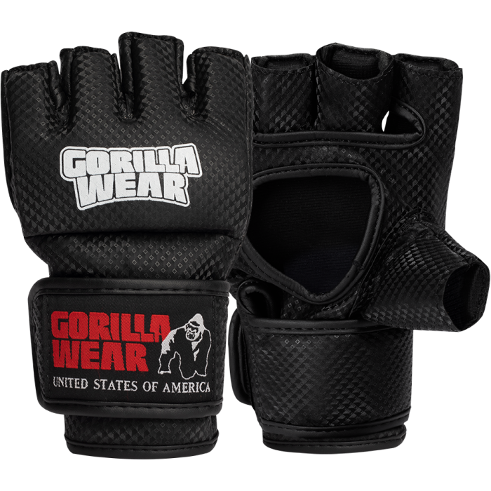 Gorilla Wear Manton MMA Gloves (With Thumb) - Black/White - L/XL - MMA Gloves at MySupplementShop by Gorilla Wear